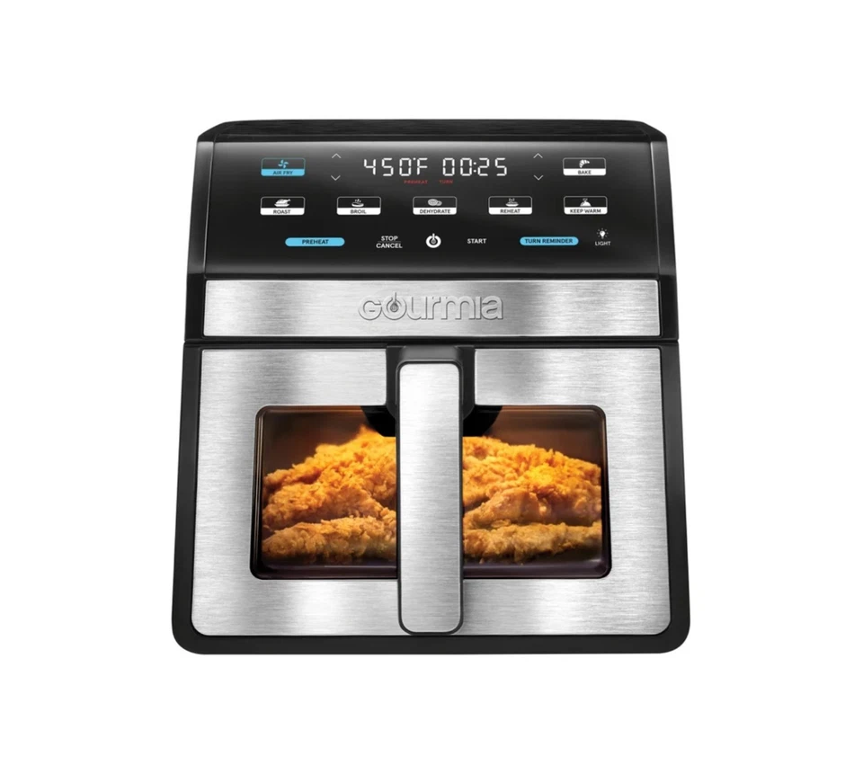 Gourmia 8-Quart Digital Air Fryer with Window & Light - Image 1 of 4
