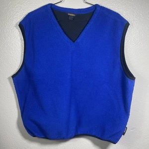 vintage Woolrich Polartec blue fleece vest blue size XL - Picture 1 of 9