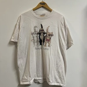 Vintage Cat Beach Bums Butt Tshirt Dyed Pink Mens XL - Picture 1 of 7