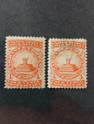 U.S.A MATCH AND MEDICINE STAMPS SCOTT RS241b&d. - Image 1 of 2