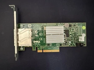 Dell H200E IT Mode SAS/SATA 6Gb/s PCIe HBA 2 Port Ext SFF-8088 012DNW 12DNW - Afbeelding 1 van 3