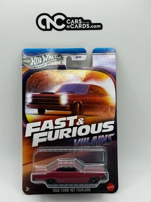 2025 Hot Wheels Silver Series Fast & Furious Villains 4/5 1966 Ford 427 Fairlane - Image 1 of 2