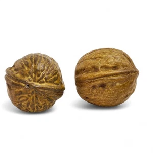 Ceramic Lrg Walnut Salt & Pepper Shakers – 10cm – Vintage in Great Condition - Picture 1 of 9