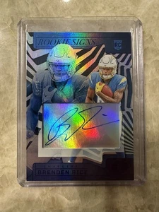 2024 Panini Illusions Football Brenden Rice Rookie Signs Auto Blue /75 ON CARD - Bild 1 von 4