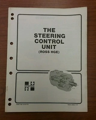 HYSTER THE STEERING CONTROL UNIT FORKLIFT MANUAL H40-60XL, 910172 (1981) - Image 1 of 2