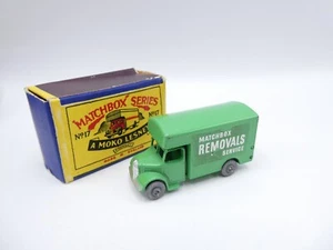 Matchbox Lesney 17a Bedford Removal Van In Green MW - Near mint & Boxed - Picture 1 of 13