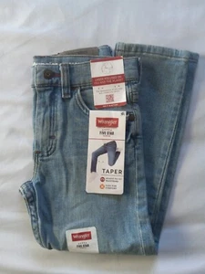 Wrangler Five Star Denim Jeans Taper Adjust to Fit Stretch Boy Size 5 Regular - Picture 1 of 10