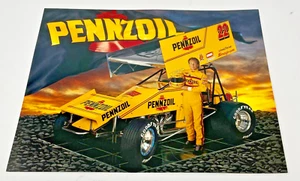 1995 Jac Haudenschile Pennzoil Eldon Racing Hero Card - 8" x 10" - Picture 1 of 1