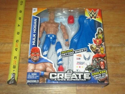 2015 WWE WWF 美泰绿巨人霍根摔跤人偶创造超级巨星 WCW NWO NWA — 第 1/3 张图片