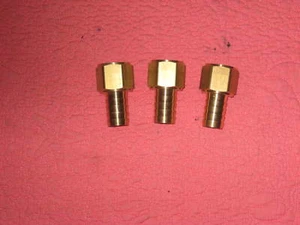 Menge 3 Dixon Messing Schlauchverschraubung Langschaft Kupplungen 1" NPSM Innengewinde x 3/4 H - Bild 1 von 3