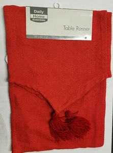 Short Fabric Printed Table Runner (10" x 51") CHRISTMAS, RED COLOR , Daily Home - Picture 1 of 4