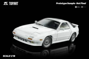 [pre-sale]TopArt MODEL 1/18 MAZDA RX7 FC3S 1989 White Diecast Model Collection - Picture 1 of 8
