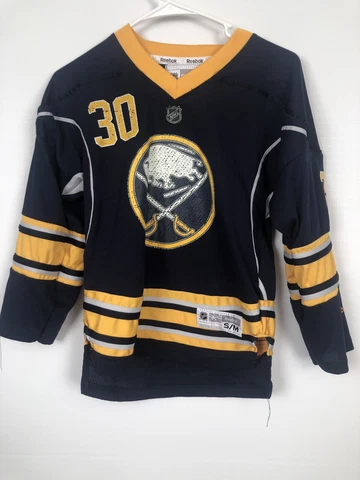 RETRO REEBOK BUFFALO SABRES BLUE RYAN MILLER ICE HOCKEY YOUTH JERSEY-S/M Cover