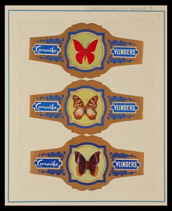 107/ER BELGIUM-BELGIQUE 🇧🇪 10 Cigars Bands CARAÏBE, BUTTERFLIES 🇧🇪 - Imagen 1 de 4