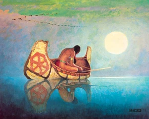 IMPRESIÓN ARTÍSTICA THE FISHERMAN NC WYETH - Imagen 1 de 2