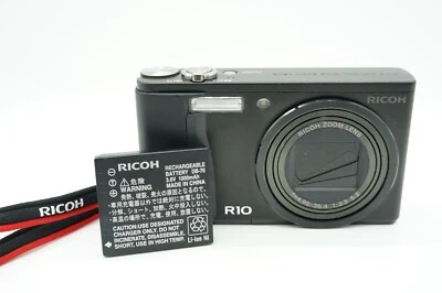 Ricoh R10 Compact Digital Camera Black  w/Battery  Used Tested - Image 1 of 4