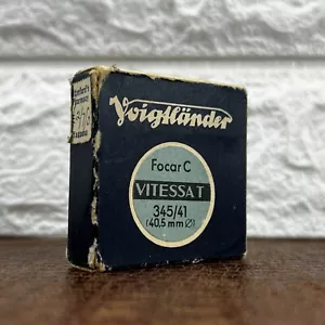 Voigtlander 345/41 AR 40.5mm Focar C f=0.3m Close Up Filter Biogon Vitessa T - Picture 1 of 12