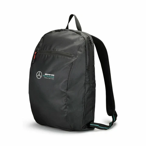 Mercedes Benz AMG Petronas F1 Packable Backpack Black Cover