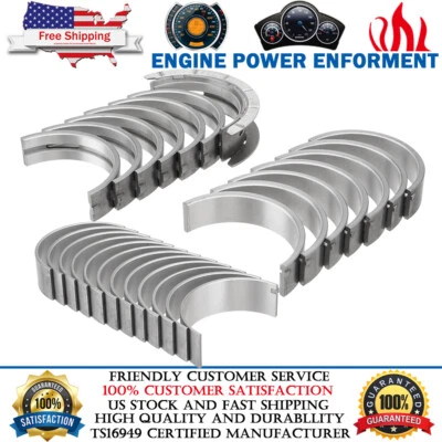 Комплект основных и стержневых подшипников для Chevy Colorado Trailblazer GMC Canyon Envoy 3,7 л 4,2 л - Изображение 1 из 4