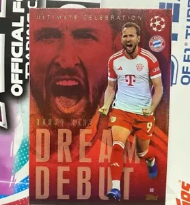 TOPPS MATCH ATTAX EXTRA 2024 HARRY KANE DREAM DEBUT ULTIMATE CELLEBRATION CARD - Picture 1 of 3