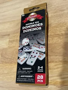 Dominos Double Sei Color Dot Set di 28 con istruzioni. Domino piccolo - Foto 1 di 12