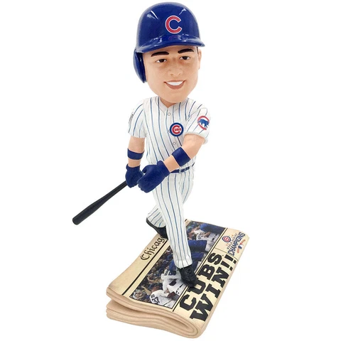 Anthony Rizzo Chicago Cubs 2016 World Series Newspaper Base Bobblehead MLB Cover