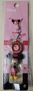 Disney Japan Minnie Mouse wood Cell phone strap keychain RARE - Photo 1 sur 1