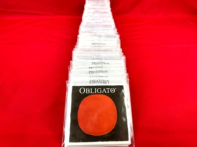 100% Authentic Pirastro Obligato 3/4-1/2 Violin String Set Medium  - Image 1 of 2