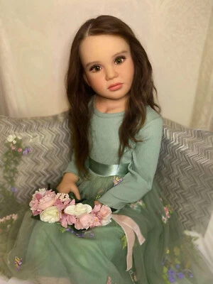 TALLA NIÑO RENACIDO - OLGA TSCHENSKAJA ARTISTA ÚNICO EN SU CLASE CABELLO HUMANO OJOS DE CRISTAL Foto 1 de 4