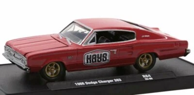 DODGE Charger 383 - HAYS - 1966 - red - M2 1:64 - Bild 1 von 4