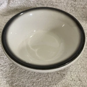 McNicol Sexton Porzellan Restaurant Ware grau verblassender Rand # 120 Dessert Puddingschale USA - Bild 1 von 7