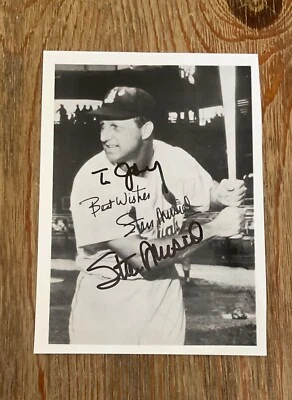 STAN MUSIAL SIGNED/AUTOGRAPHED 5”x 7” PHOTO - ST LOUIS CARDINALS - Image 1 of 4