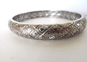 Brazalete duro sólido brillante de acero inoxidable para mujer 10 mm 6,5 pulgadas - Imagen 1 de 3