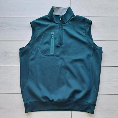 BOBBY JONES X-H20 MEN´S 1/4 ZIP GOLF VEST GREEN LARGE L - Image 1 of 4