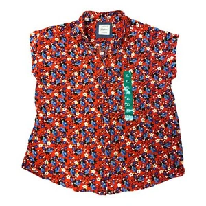 Blusa floral roja para mujer JACHS Girlfriend New York, talla XL - Imagen 1 de 4