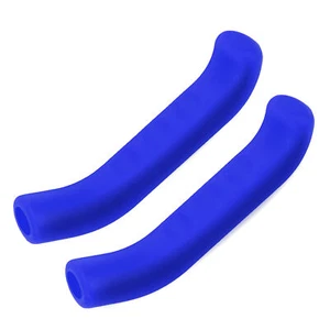 (Blau) 5 Farben Bremshebel Abdeckung Silikongriffe Anti-Slip Wasserdic GB - Picture 1 of 22
