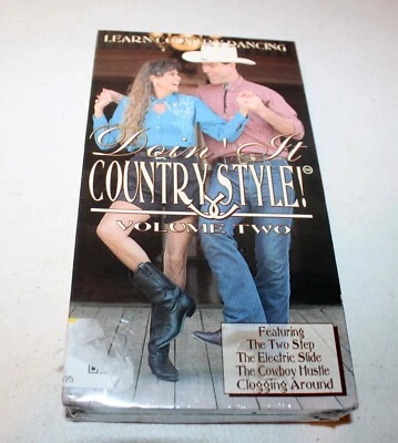 Learn Country Dancing : Doin’ it Country Style! Volume 2 (New Sealed VHS,1992) - Image 1 of 2