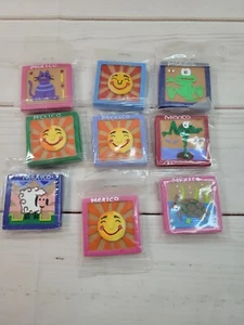 Lot of 9 Vintage Souvenir Refrigerator Magnets - MEXICO - World Travel - Picture 1 of 10