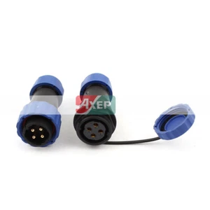 SD20-4 Pair Waterproof Aviation Cable Connector+Socket 4Pin IP68⊕IK - Picture 1 of 4