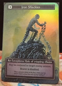 Sorcery Contested Realm TCG Beta Exceptional (Foil) Iron Shackles NM  - Bild 1 von 2