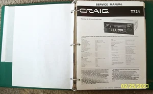 Craig Service Manuals - Picture 1 of 17