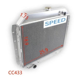 3 Row Radiator For 1966-1979 Ford F100 F150 F250 F350 F450 Bronco Truck V8 AT/MT - Picture 1 of 7