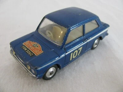 Vintage Corgi Toys 1/43 Scale Blue Hillman Imp w/ Monte Carlo Rallye Trim #328 - Image 1 of 4
