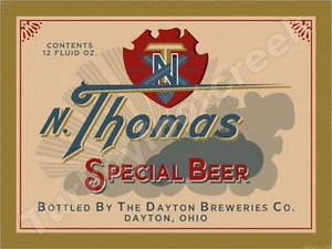 N. Thomas Special Beer Label 18" x 24" Metal Sign - Picture 1 of 1