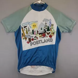 Primal Cycling Jersey Portland Wesley Younie Art 1/4 Zip Men's Small - Picture 1 of 12