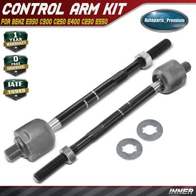 2x Extremo de barra de amarre interior para Mercedes-Benz CLK63 AMG E350 C300 C250 E400 C230 E550 Foto 1 de 4