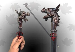 Walking Cane for men's & women's, Walking Stick With Beautiful Antique Dragon - Picture 1 of 7