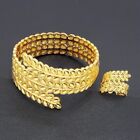 24k gold plated high quality bracelet and ring