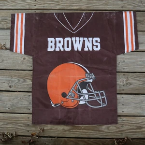 Cleveland Browns Two Sided FOOTBALL JERSEY House Garden Vertical Flag 34" X 30" - Picture 1 of 5