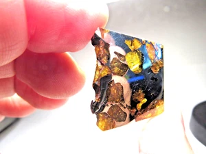 TOP ANGEBOT! WUNDERSCHÖNE KRISTALLE! UNGLAUBLICHER IMILAC PALLASIT METEORIT! 9,4 GMS! - Bild 1 von 8